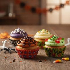 Muffin papír szett - halloween - 100 db / csomag