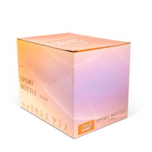 Sport kulacs - műanyag, átlátszó - 550 ml - 3 színben