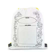 Színezhető tornazsák - 4 filccel - 33 x 27 cm