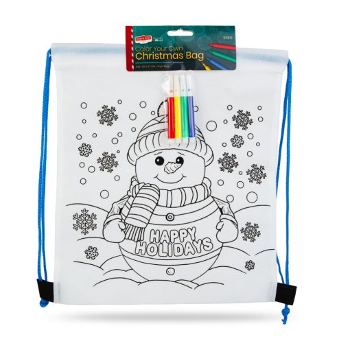 Színezhető tornazsák - 4 filccel - 33 x 27 cm - 2 féle