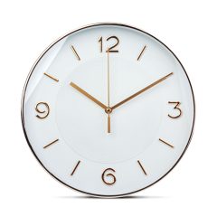 Falióra - 25 cm - műanyag, üveg - 1 x AA - fehér