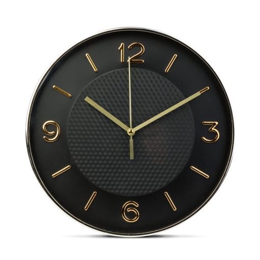 Falióra - 25 cm - műanyag, üveg - 1 x AA - fekete