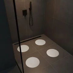   Öntapadós csúszásgátló - fehér - 19 cm - 4 db / csomag
