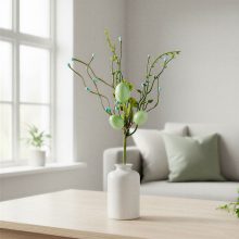 Húsvéti tojásfa ág - zöld - 28 x 16 cm