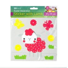 Húsvéti dekoráció - habmatrica - bárányos - 19 x 19 cm