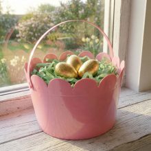 Húsvéti kiskosár - 3 féle szín - Ø20 x 13 cm