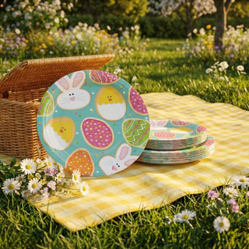 Húsvéti papírtányér - 23 cm - 8 db / csomag