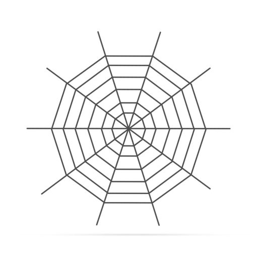 Plüss pókháló - halloween-i dekoráció - 200 cm - fekete