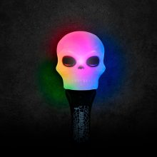 Halloween-i LED lámpa - koponya - elemes