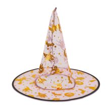 Halloween-i boszorkány kalap - 4 szín, poliészter - 38 x 34 cm