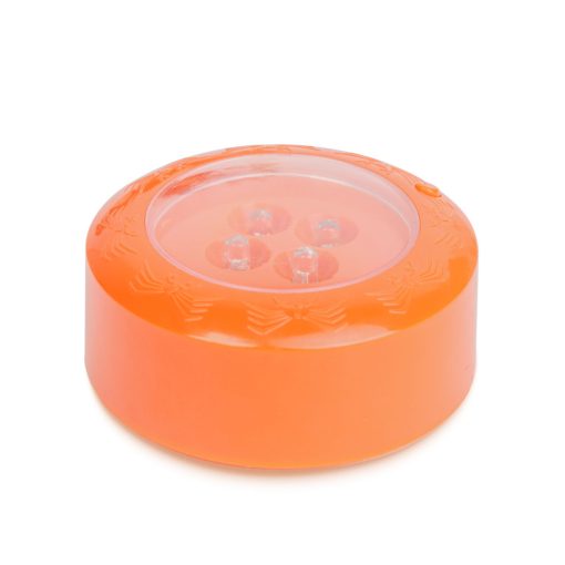 Halloween-i LED hangulatvilágítás - 4 színű LED - 2 x AAA - narancs - 77 x 35 mm