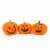   Halloween-i tök dekoráció - 10 x 10 x 11 cm - 3 féle - 3 db / csomag