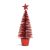 Mini dekor műfenyő - glitteres - 18 cm - 4 szín