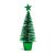 Mini dekor műfenyő - glitteres - 18 cm - 4 szín