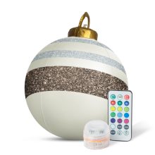 Felfújható RGB LED-es óriás karácsonyi gömb - 60 cm