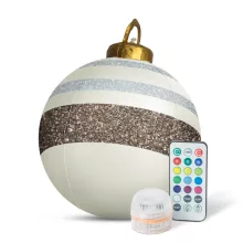 Felfújható RGB LED-es óriás karácsonyi gömb - 60 cm
