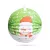 Karácsonyi lampion - Hóember mintával - 25 cm