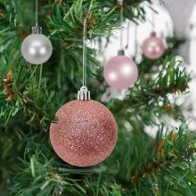 Karácsonyfadísz szett - gömbdísz - 3 - 6 cm - 16 db / szett