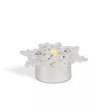 LED-es jégkristály dekoráció - elemes - 4 db / csomag