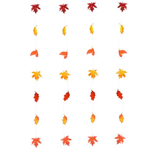 Őszi dekoráció - hulló falevelek - felakasztható - 2,1 m - 4 db / csomag