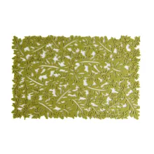 Őszi dekoráció - alátét - filc, zöld - 44,5 x 28,5 cm