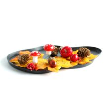 Őszi dekoráció - falevél, toboz, tök szett - 4 féle