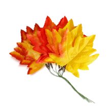 Őszi dekoráció - falevelek - 28 cm - 9 db / csomag