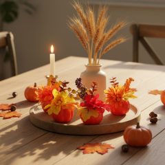 Őszi dekoráció - tök - 4 féle - 8 x 10 cm