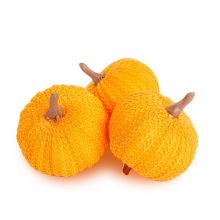 Őszi dekoráció - tök szett - csipeszes - narancssárga - 3 db / csomag