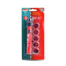 Karácsonyi zseblámpa - LED-es, 5 féle világítási minta