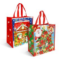 Karácsonyi ajándéktáska - 35 x 39 x 18 cm - 2 féle