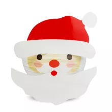 Karácsonyi lampion - Mikulás - papír - 30 cm