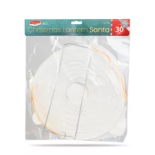 Karácsonyi lampion - Mikulás - papír - 30 cm
