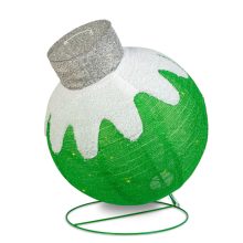 Világító dekoráció - gömbdísz - 60 LED - 60 x 83 cm - zöld - 100-200V AC