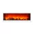   Kandalló LED-es lánghatással - fehér - elemes / USB-s - 60 x 10 x 20 cm