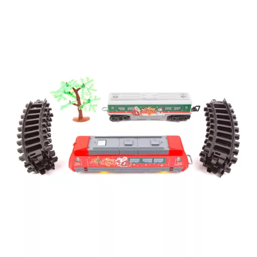 Karácsonyi kisvasút - zenél, világít - elemes