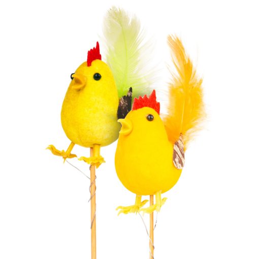 Húsvéti dekoráció - kakas - 2 féle - leszúrható - 24 cm
