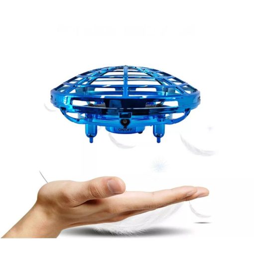UFO drón repülő gyerekjáték - LED-es, akkumulátoros - 11 x 11 x 4 cm
