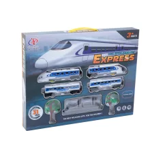 Express kisvasút - vasútállomással - elemes - 5 féle pálya