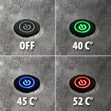 Fűthető USB -s takaró -  150 x 80 cm - 40 - 52°C - szürke