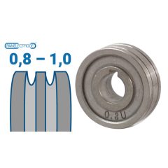   30x10x10 mm U profilú huzalelőtoló görgő: 0,8-1,0 (MIG/MMA 200 D; MIG/MMA 200 LCD)
