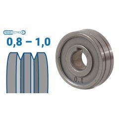   30x10x10 mm V profilú huzalelőtoló görgő: 0,8-1,0 (MIG/MMA 200 D; MIG/MMA 200 LCD)