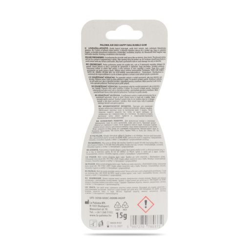 Illatosító - Paloma Happy Bag - Bubble Gum