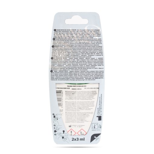 Illatosító - Paloma Duo Parfüm - Fresh and Green - 2 x 3 ml