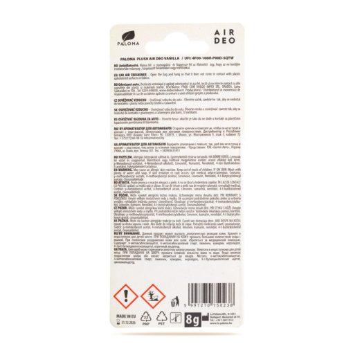 Illatosító - Paloma EMO Plush VANILLA