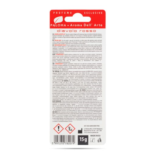 Illatosító Paloma Aroma Del 'Arte Diavolo Rosso