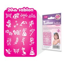 Sablon szett - lányoknak - 21 db-os