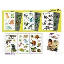 Dinoszauruszos tetoválás matrica szett - 40 db / csomag