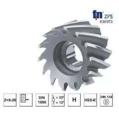 ZPS Homlok-palástmaró H 80x45x27mm z=10 HSS-E 30°