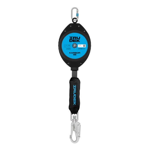 Zuhanásgátló Irudek Karbor 6 SE visszahúzható, fekete/kék, 6m